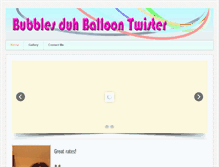 Tablet Screenshot of bubblesduhballoontwister.biz
